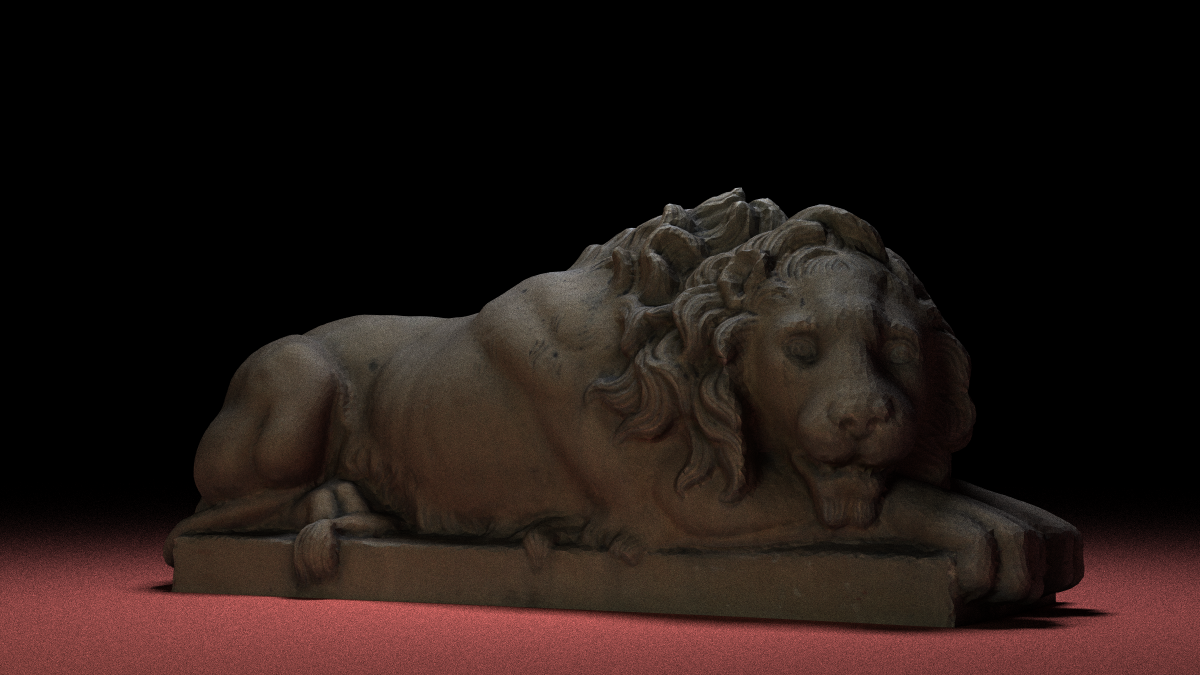 Lion rendered pic